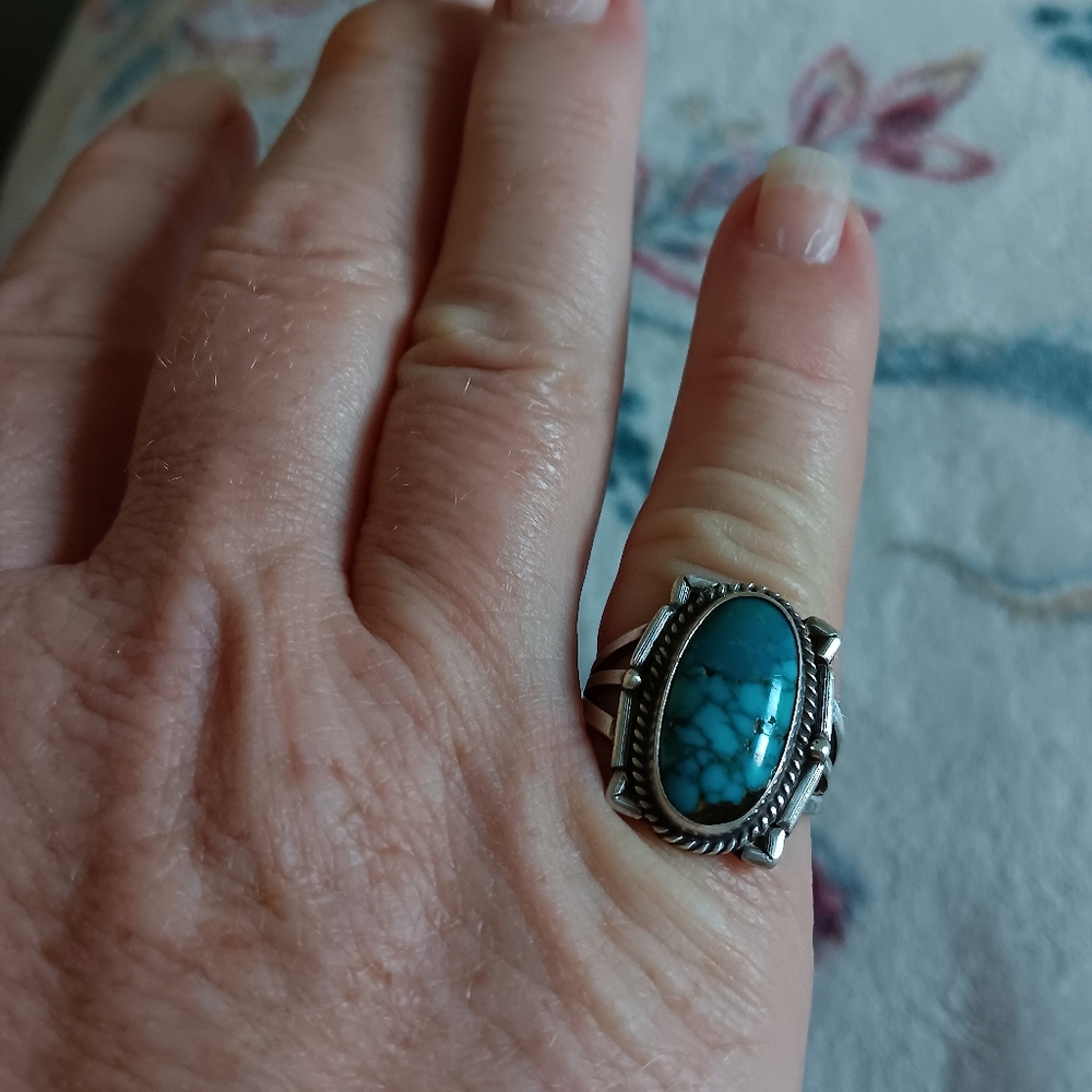 Final Markdown!!! Sterling and Turquoise Ring